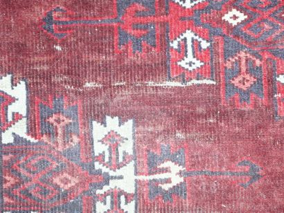 Tapis Turkmène (chaine, trame et velours...