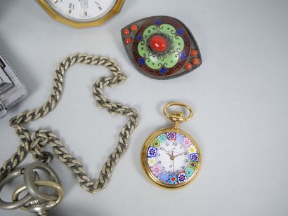 Meeting of 4 watches including :
- HEBDOMAS,...