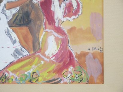 Modern school
Andalusian dancers and rider
Watercolor...