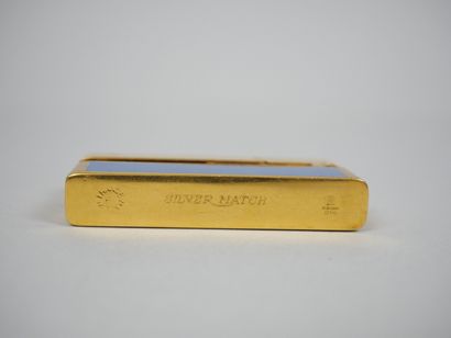 SILVERMATCH
Lighter in gilded metal and blue...