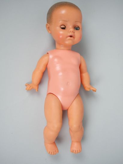 RAYNAL
Poupon en rhodoïd, bouche ouverte,...