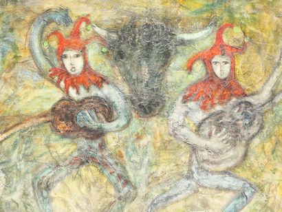 Contemporary School
The jesters
Mixed media...