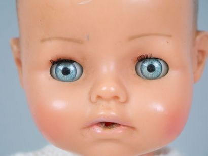 RAYNAL
Poupon en rhodoïd, bouche ouverte,...