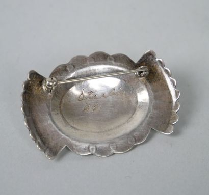 Silver jewelry set including :
- Two rings,...