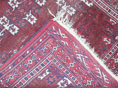 Tapis Turkmène (chaine, trame et velours...