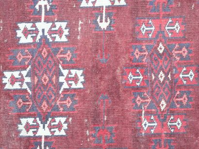 Tapis Turkmène (chaine, trame et velours...