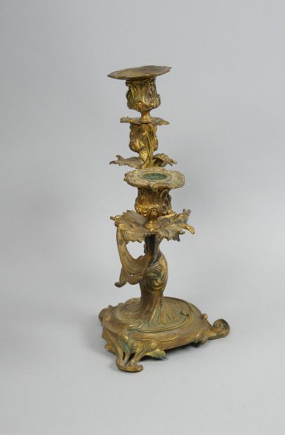 Henri PICARD (1840-1890)
Gilt-bronze candelabra...