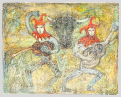 Contemporary School
The jesters
Mixed media...