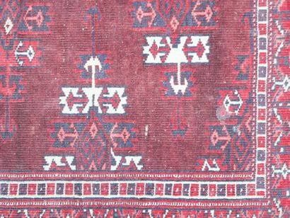 Tapis Turkmène (chaine, trame et velours...