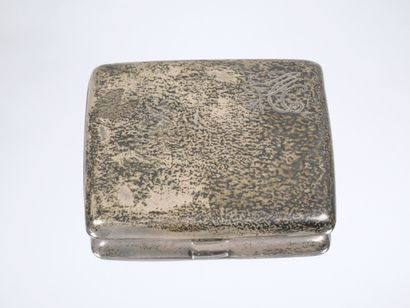 Cigarette case in silver 800 thousandths,...