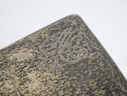 Cigarette case in silver 800 thousandths,...