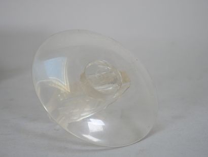 LALIQUE FRANCE
Circular crystal baguier with...