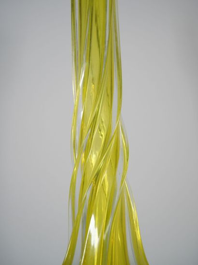 MURANO
Long-necked soliflore vase in yellow-tinted...