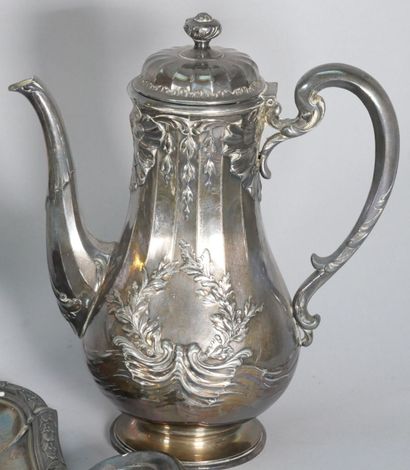 GALLIA
4-piece silver-plated tea-coffee set...
