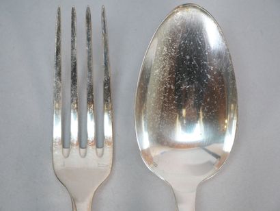 APOLLO
12 pieces of metal cutlery, Art Deco...