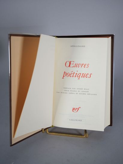 BIBLIOTHEQUE DE LA PLEIADE. 
Ensemble comprenant...