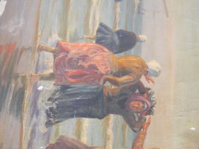 Charles ROUSSEL (1861-1936)
Les pêcheuses...