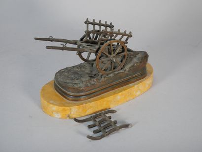 19th century school
The cart
Proof in bronze...