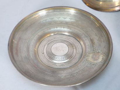Set of two cups and their saucers in 950...