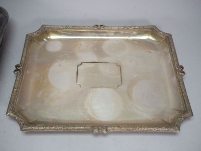 Set of silver-plated dishes including :
-...