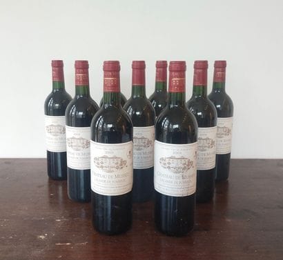 9 bouteilles Château de MUSSET, LALANDE DE...