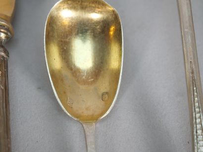 Set of 95 thousandths silver flatware including:...