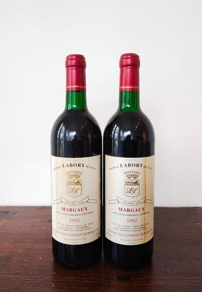 2 bouteilles Château LABORY DE TAYNAC, MARGAUX...