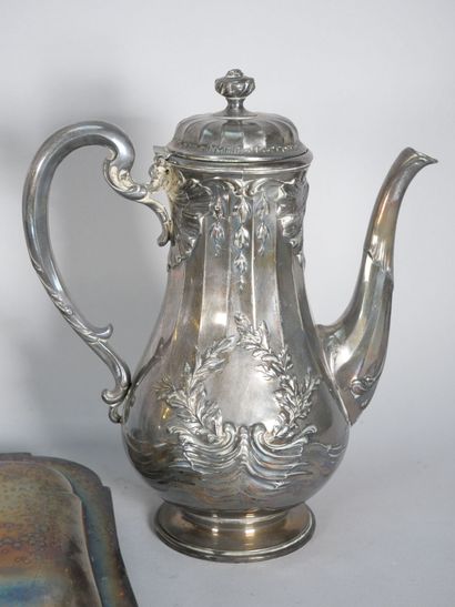 GALLIA
4-piece silver-plated tea-coffee set...