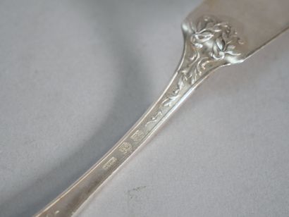 Set of cutlery in 950 thousandths silver...
