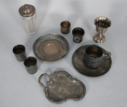 Set of 925 thousandths silver pieces including:...