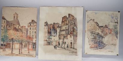 Henri SCHAEFFER (1900 - 1975)
Vues de Paris
Réunion...