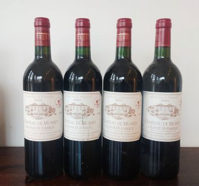 9 bouteilles Château de MUSSET, LALANDE DE...