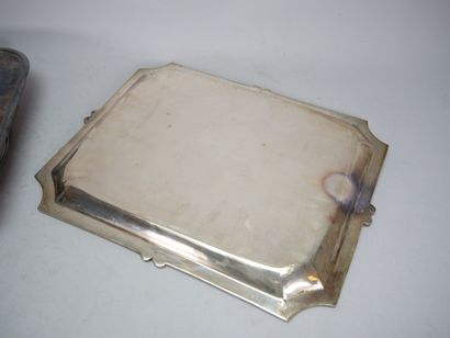 Set of silver-plated dishes including :
-...