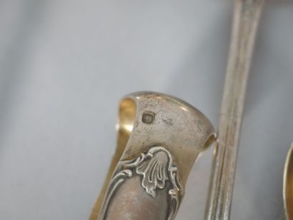 Set of 95 thousandths silver flatware including:...