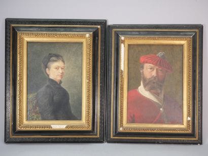 F. DONNAY (XIX-XIXe siècle)
Portrait d'homme...
