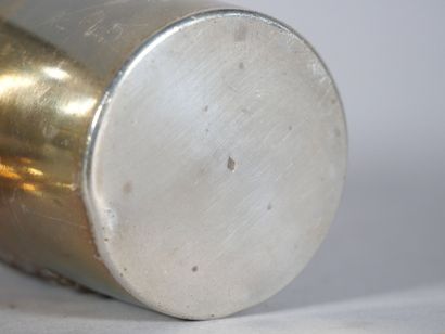 Set of two 950 thousandths silver kettledrums,...