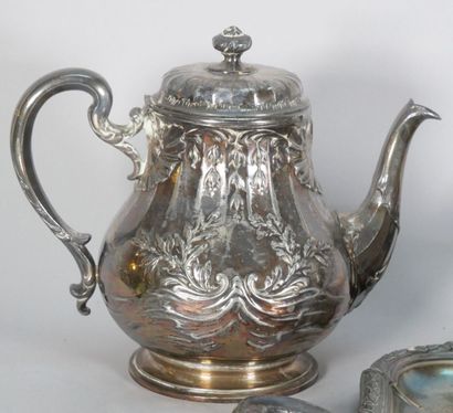 GALLIA
4-piece silver-plated tea-coffee set...