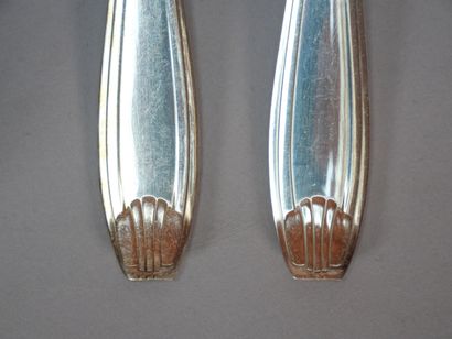 APOLLO
12 pieces of metal cutlery, Art Deco...