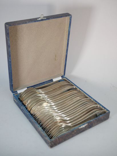 APOLLO
12 pieces of metal cutlery, Art Deco...