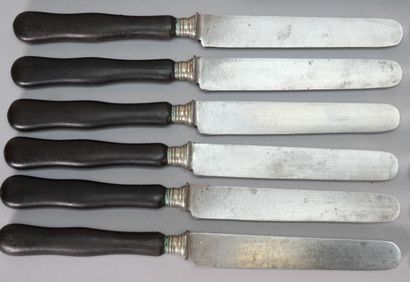 Set of mismatched knives including : 
- LUER...