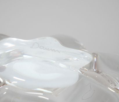 DAUM
Pair of free-form crystal salerons.
Case.
Dimensions:...