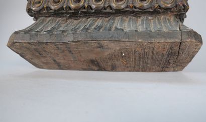 INDIA, 20th century
Large carved and polychromed...