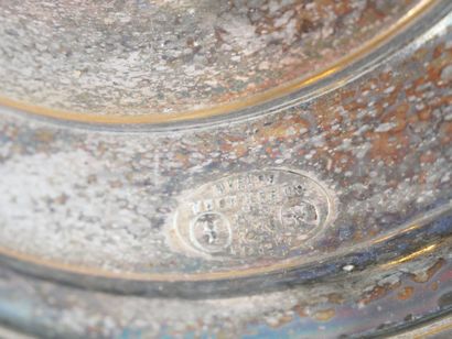 Samovar in silver-plated metal, the body...