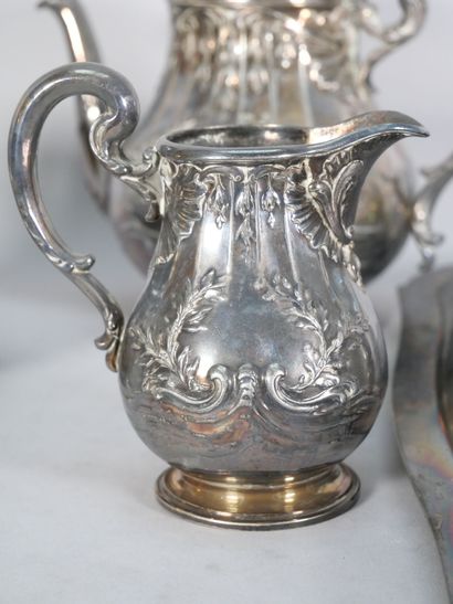 GALLIA
4-piece silver-plated tea-coffee set...