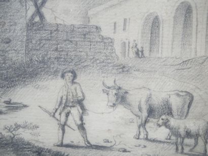 École vers 1800
La basse-cour
Dessin au crayon...