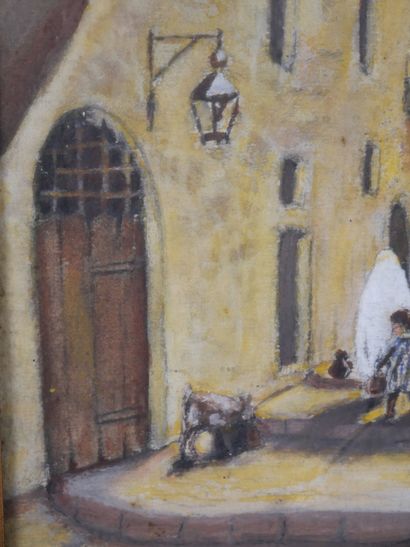 Ecole Orientaliste
Rue à Jérusalem
Aquarelle...