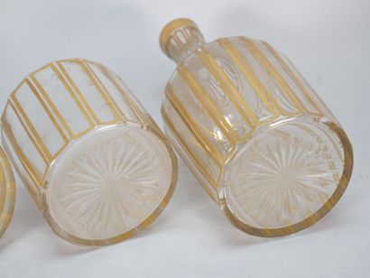 BACCARAT, attributed to 
Set of 2 crystal...