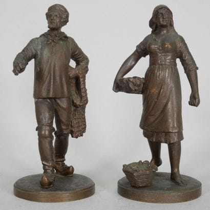 École du XIXe siècle
Couple de pêcheurs
Réunion...
