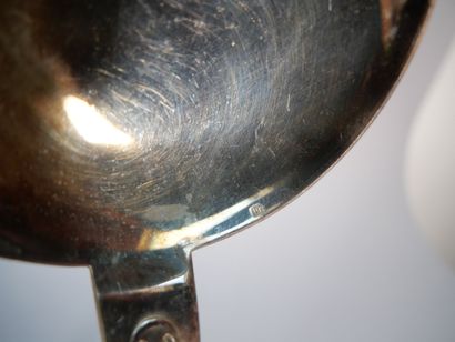 Parts of a menagère in metal, filets pattern,...
