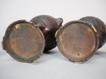 JAPAN, Meiji period (1868-1912)
Pair of tripod...